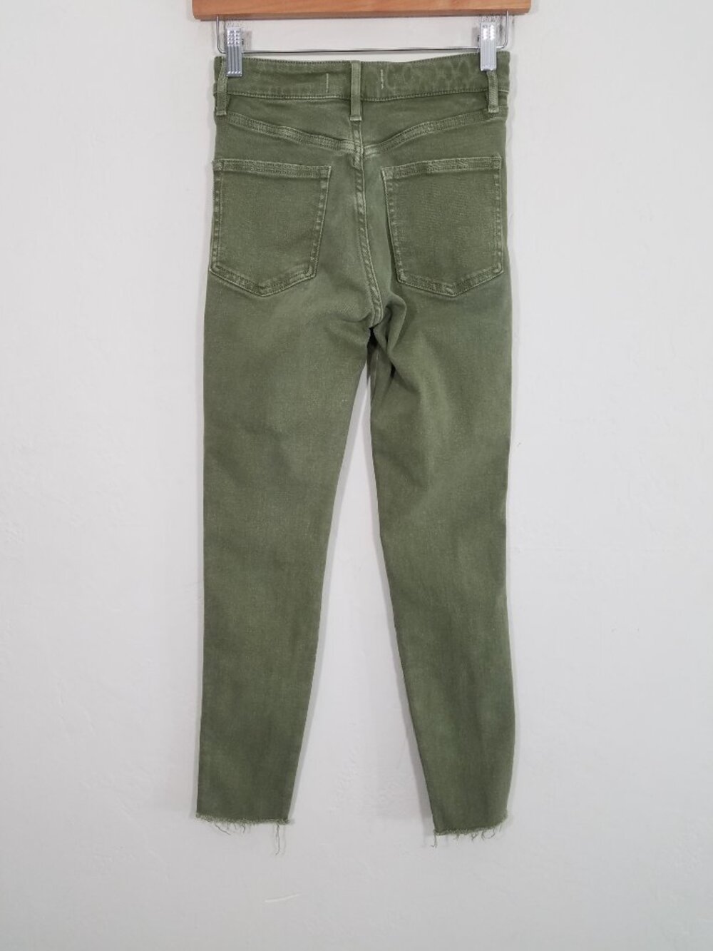 We The Free People Skinny Jeans Stretch Green Size 26 - Picture 4 of 5
